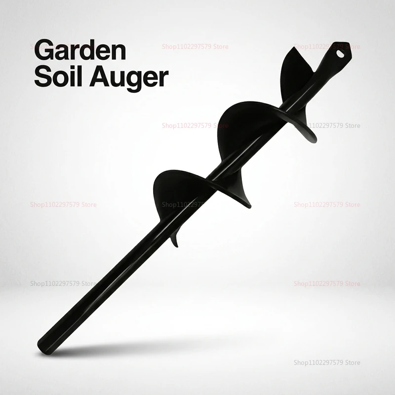 Garden Earth Auger Spiral Drill Bit for Planting Flowers and Vegetables Heavy Duty Manual Electric Drill Soil Loosening Digger