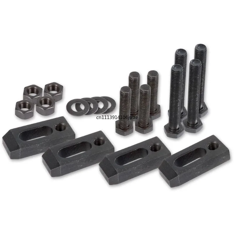 For BORUI 58‑Pc T‑Slot Clamping Kit Set M8‑M18 Rust‑Proof Large Clamping Force Step Blocks Studs Nuts Workholding Fixture