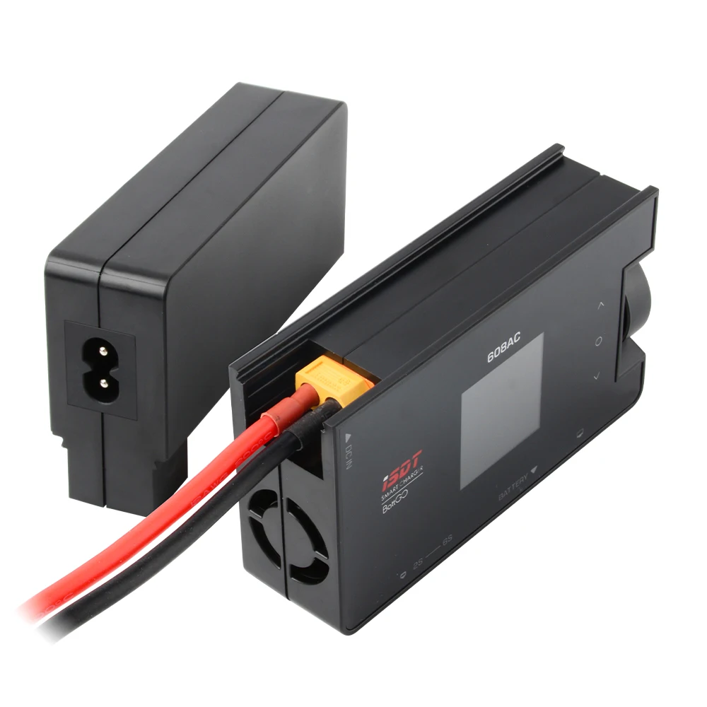 ISDT Smart Charger 608AC 8A AC 50W DC 200W Dual Mode Design Balance Discharger BattGo Smart Battery/Detachable Power Supply