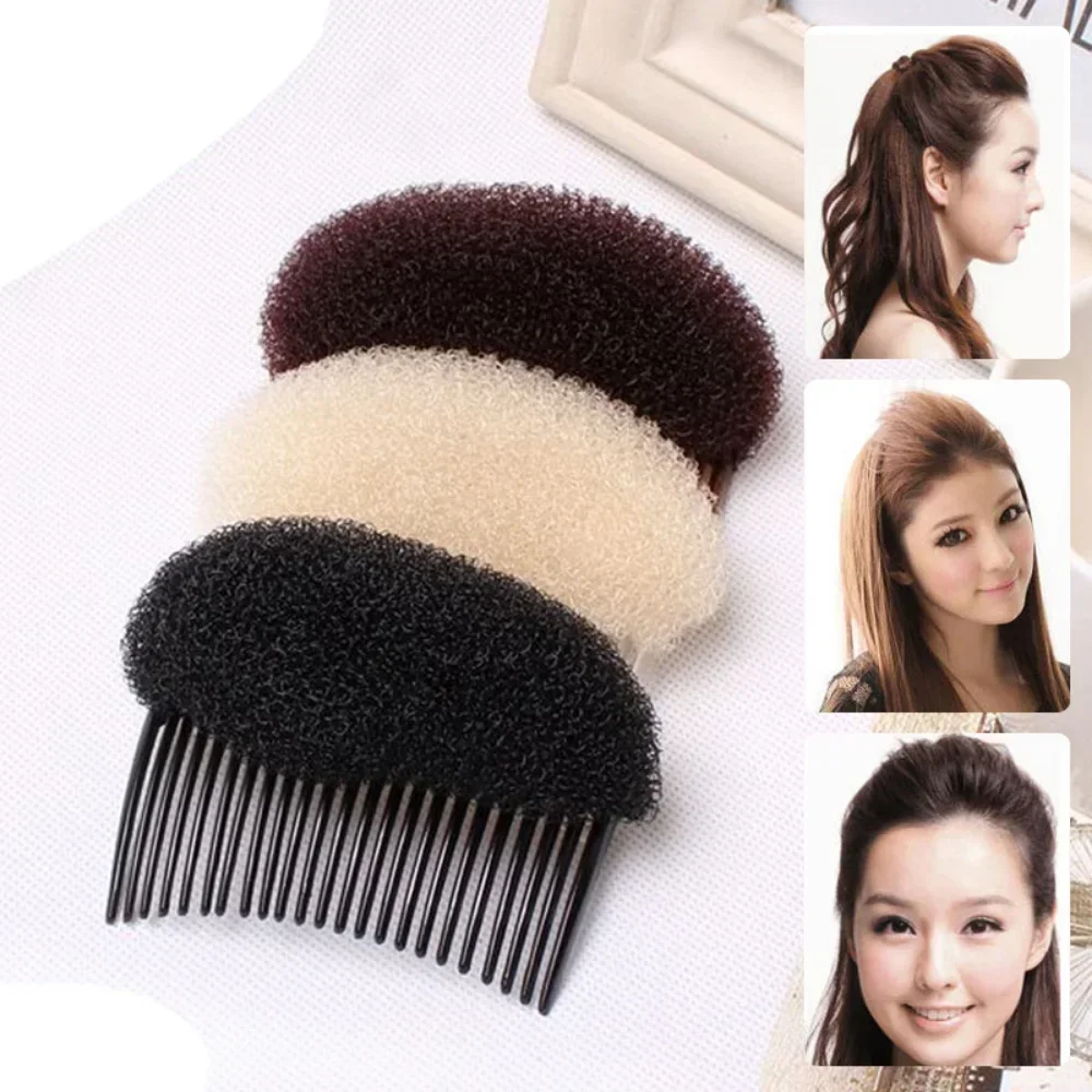 Women Headwear Bun Maker Braid Hair Padding DIY Hair Clip Bump Up Sponge Princess Head Foam Pad Insert Wedding Hair Styling