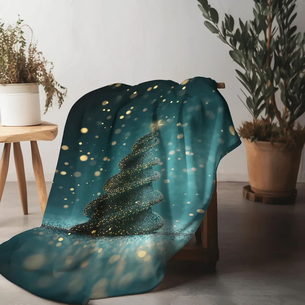 

Уютное зимнее одеяло Tuniu со снежинками, мягкое плюшевое одеяло для дивана-кровати, декора спальни