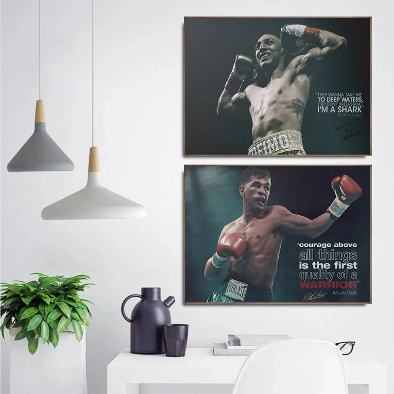 Motivational Boxing Legend Derek Chisora Boxer Poster Canvas Painting Success Money Wall Picture for Living Room Home Decoration