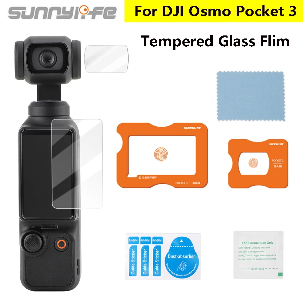 

Sunnylife 9H HD Tempered Glass Film for DJI OSMO Pocket 3 Screen Protector For DJI Pocket 3 Gimbal Camera Lens Protect Glass