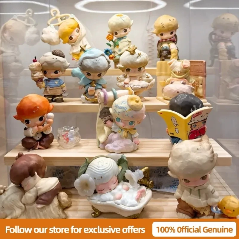 

POPMART DIMOO The Missing Day Series, модная слепая коробка, игрушки, каваи, аниме, экшн-фигурка, сюрприз, тайная коробка, кукла, подарочные украшения