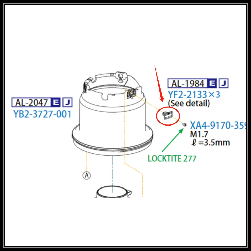 NEW Origianl Guide Collar For Canon EF 24-70 mm II 24-70mm f/2.8L II USM  lens YF2-2133-000
