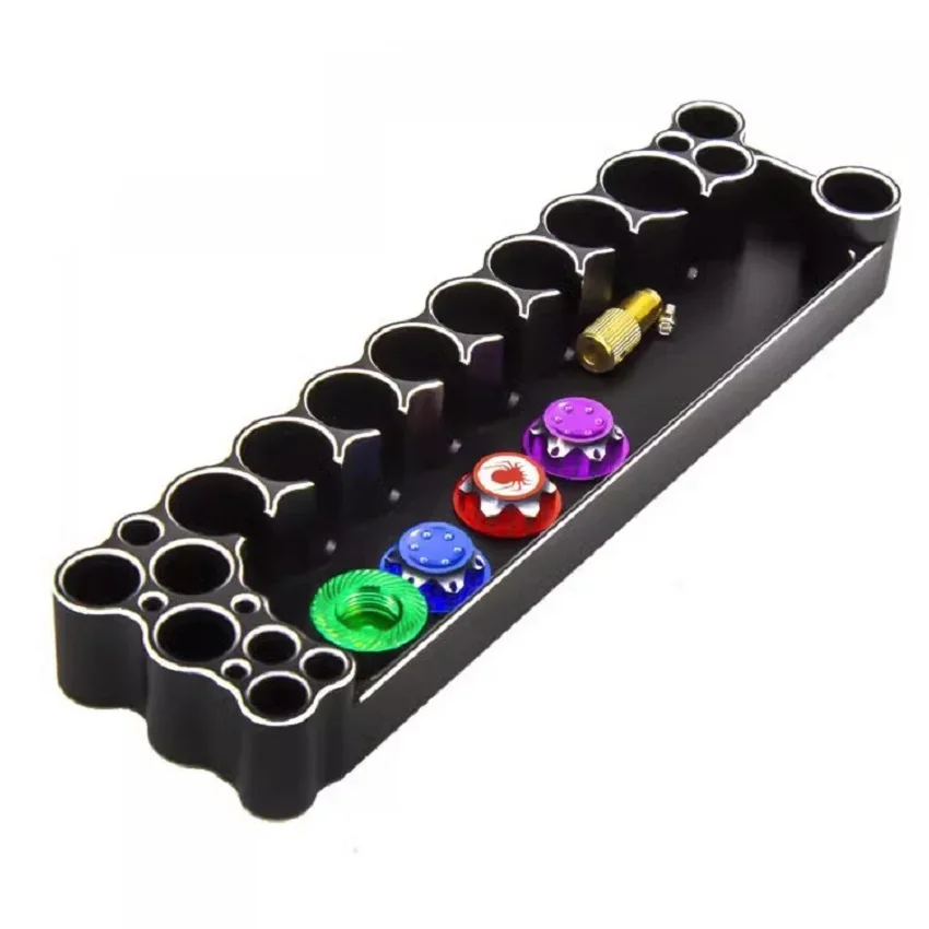 1Pcs Hudy Professionele Rc Tool Multifunctionele Tool Socket Bracket Schroevendraaier Houder Opbergvak 6061 Cnc Display Stand