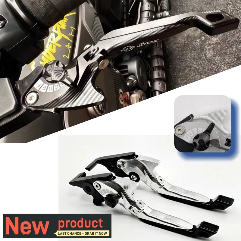 

For Kawasaki ZX9R 1998-1999 GPZ500S/EX500R NINJA 1990-2009 Motorcycle Parts 3D Brake Lever Set Foldable Adjustable Handle Levers