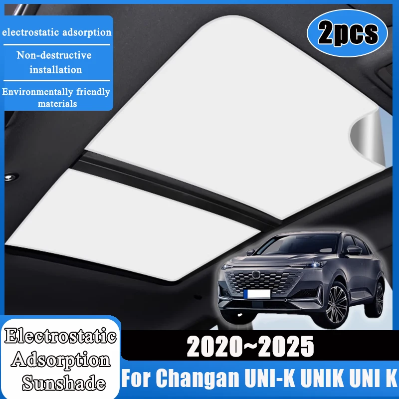 

Car Roof Sunshade For Changan UNI-K UNIK UNI K 2020~2025 Electrostatic Adsorption Skylight Cover Insulation Visors Accessories