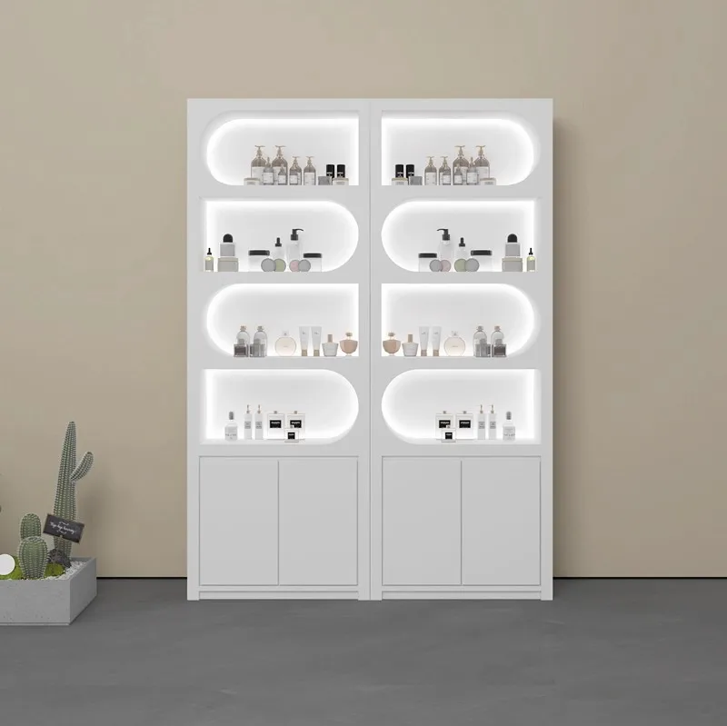 

High Q High-end Cosmetics Display Cabinets Salon Product Shelves Display Rack