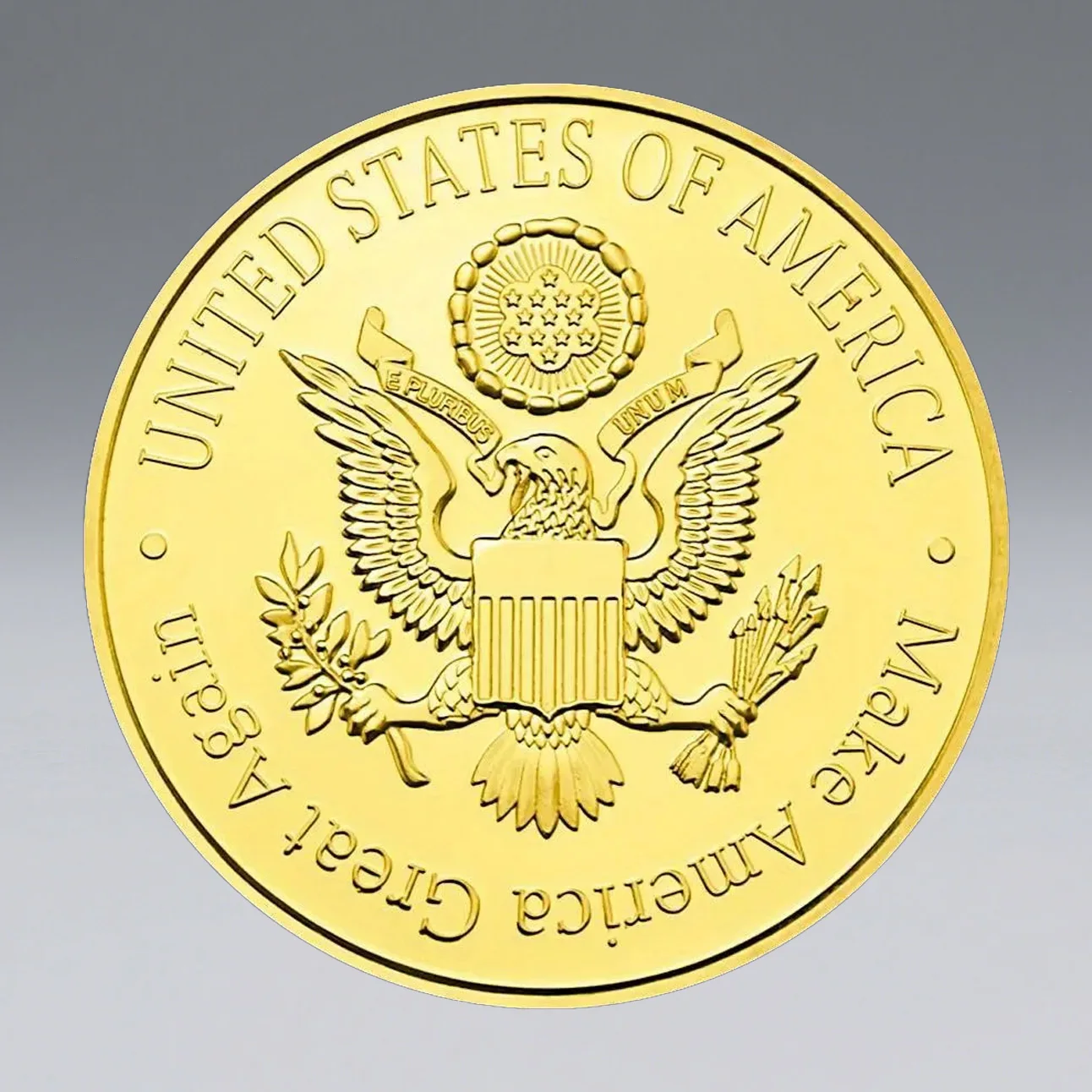 1809-1865 الرئيس الأمريكي أبراهام لينكولن تذكارية عملة مطلية بالذهب الولايات المتحدة الرئيس العملات التذكارية