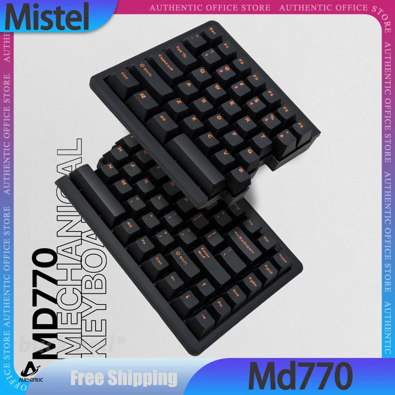 Baroccomistel md770 geteilte mechanische tastatur verdrahtet mistel tastatur rgb dichtung keycaps pbt kunden spezifische fps gaming tastatur geschenke