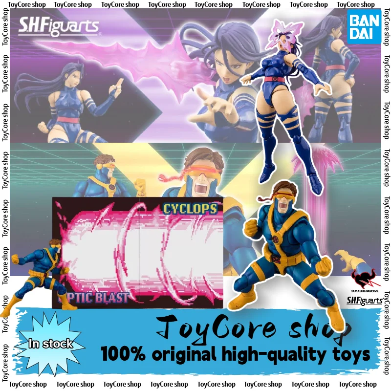 Image of Vorbestellung: Bandai SH Figuarts Cyclops Psylocke X-Men Marvel GamerVerse Bewegliche Actionfigur Sammlermodell Spielzeug Geschenk