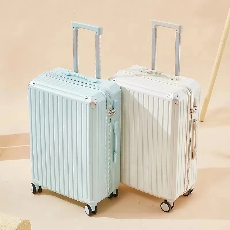 Valise à roulettes pour étudiants, Valise à roulettes, Valise à la mode pour hommes et femmes, Boîte à verrou de grande capacité, Nouveau