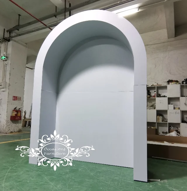 

Modern and Classic White Wedding Arch for Decor Simple Style Gate for Weddings
