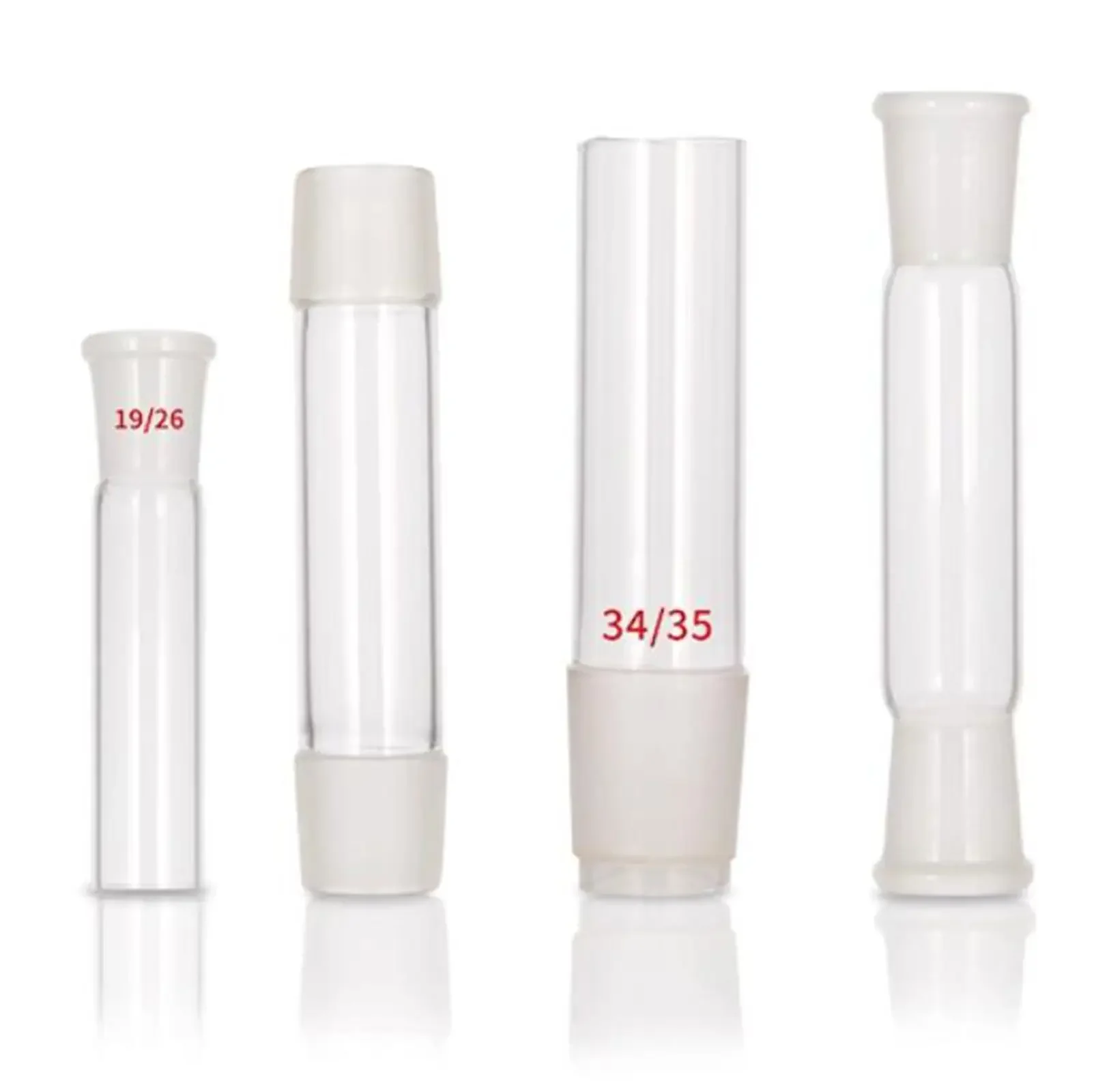 # 10 # 14 # 19 # 23 # 29 # 34 # 40 # 45 # 50 # 60 مختبر أنبوب محول زجاجي مفرد/كلا الجانبين ذكر/أنثى #1