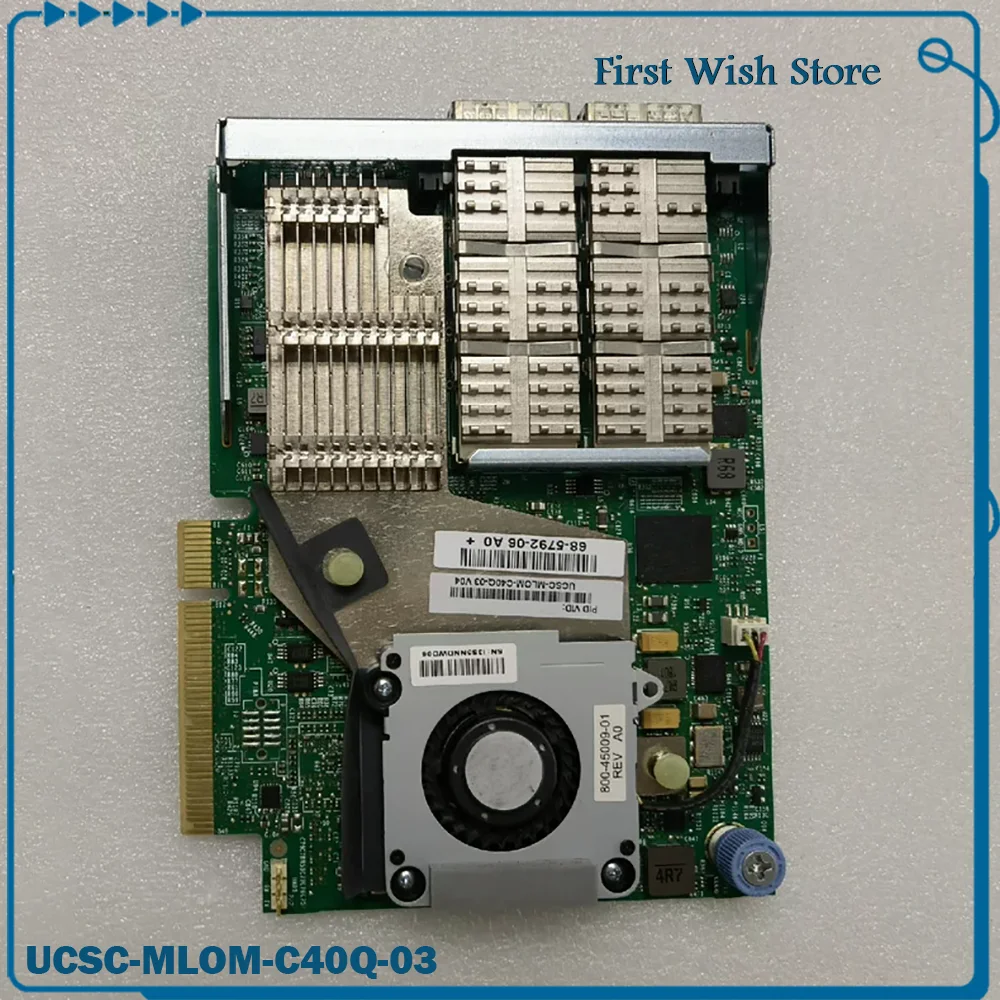 

Карта интерфейса сервера, коммуникационная карта UCSC-MLOM-C40Q-03 V03 V01