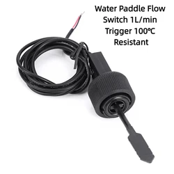 Water Paddle Flow Switch Sensor Female Thread Connecting Flow Sensor fo Heat Pump Water Heater Air Conditioner 1L/MIN Water Flow