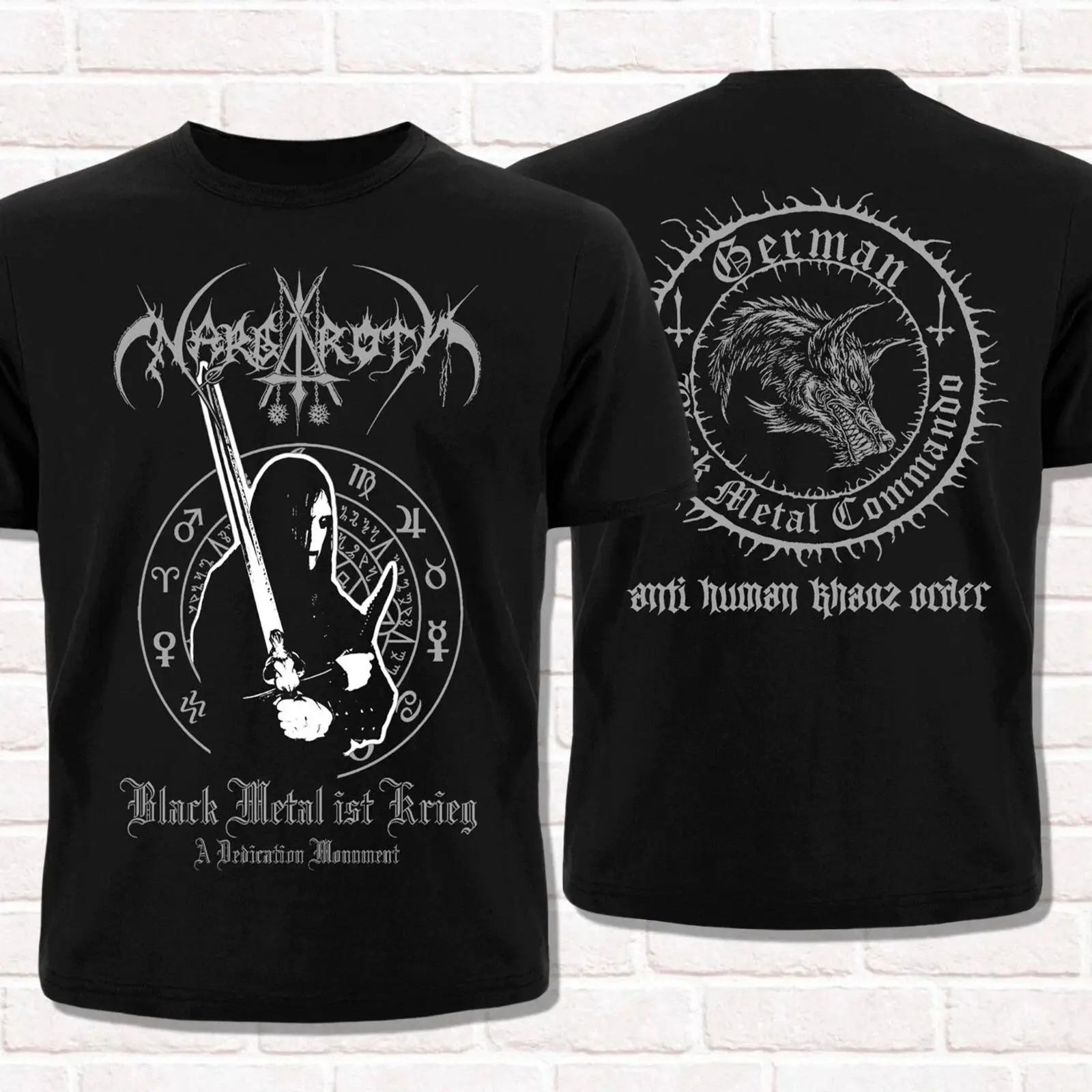We're Going To Hell for This Norwegian Black Metal Top Carpathian Forest T-Shirt Gothic Rock T Shirts Print Casual Streetwear