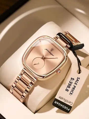 POEDAGAR Luxury Elegant Watch For Woman Waterproof Stainless Steel Quartz Women's Watches Simple High Quality Ladies Wristwatch