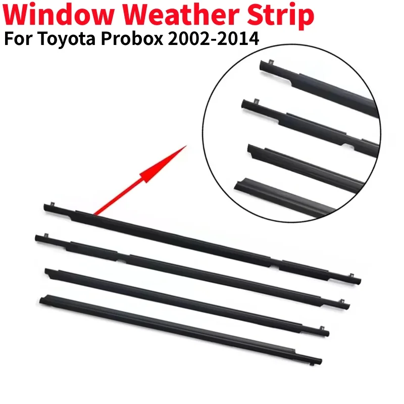 

Уплотнитель оконных проемов для Toyota Probox 2002-2014, молдинг, накладка, уплотнительная лента, аксессуары