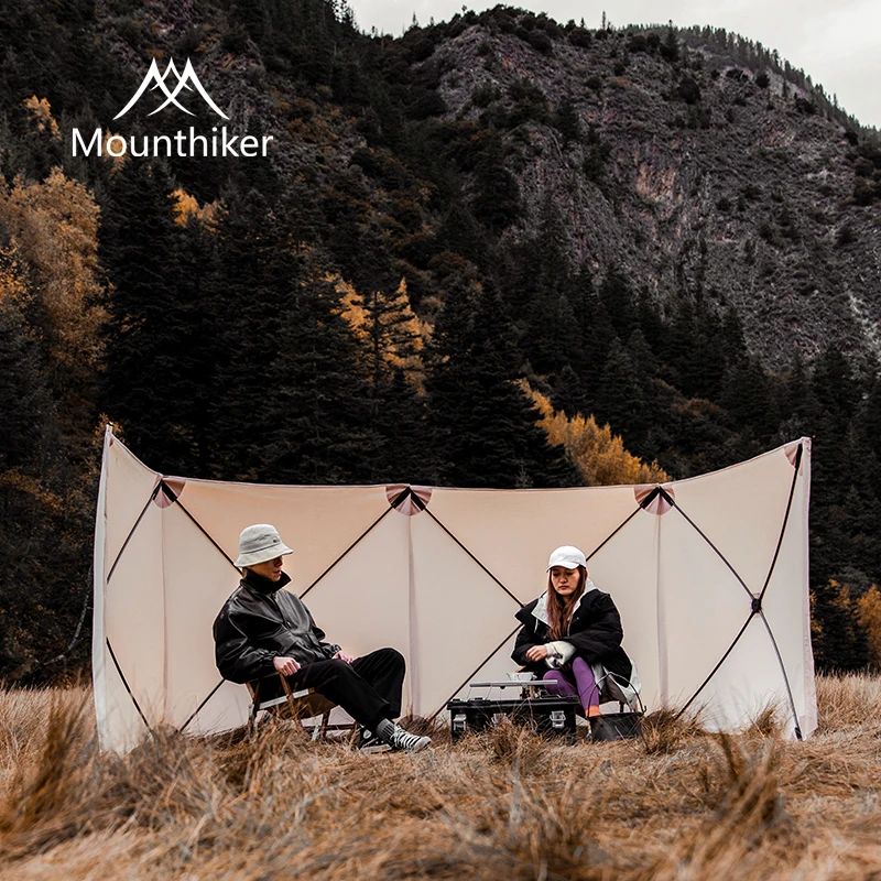 Mountainhiker outdoor camping, picnic, barbecue shade, windproof canopy, free assembly fence