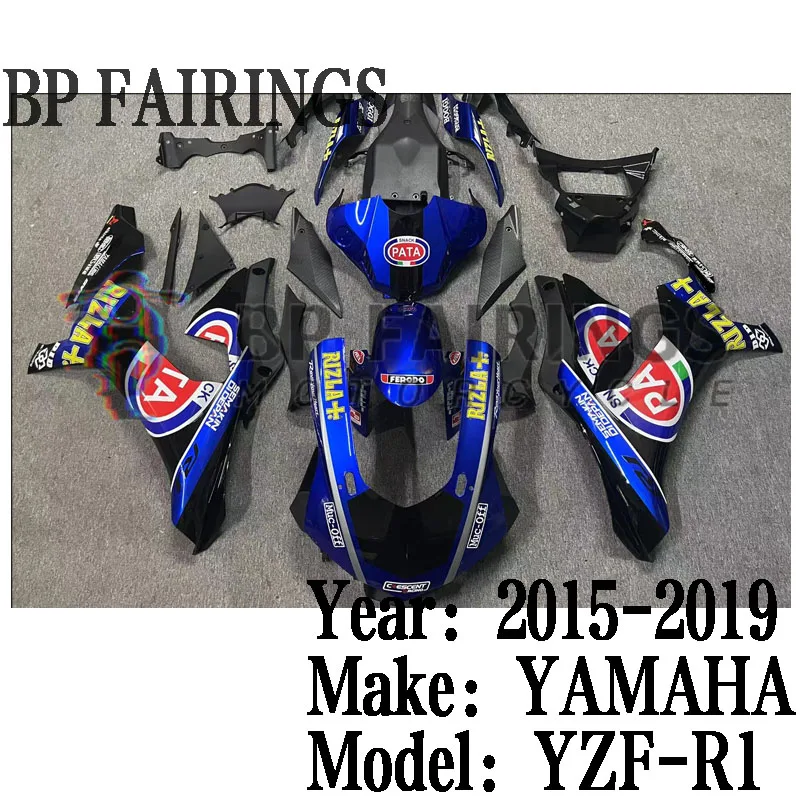 NEW ABS Motorcycle full Fairing Kit fit For YZF R1 YZF1000 2015 2016 2017 2018 YFZ-R1 Bodywork Fairings kits set Blue Black