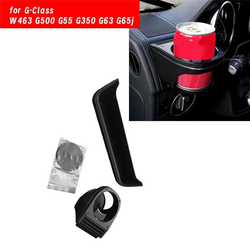 

AB61-Car Storage Box Cup Holder Kit For Mercedes Benz G-Class W463 G500 G55 G350 G63 G65 Gap Slot Sundries Storage Organizer