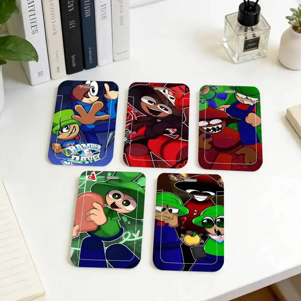 1pc D-Dave And D-Bambi Cute ID Card Sleeve School Card Access ID Card Bus Meal Card Protective Sleeve Easy Push