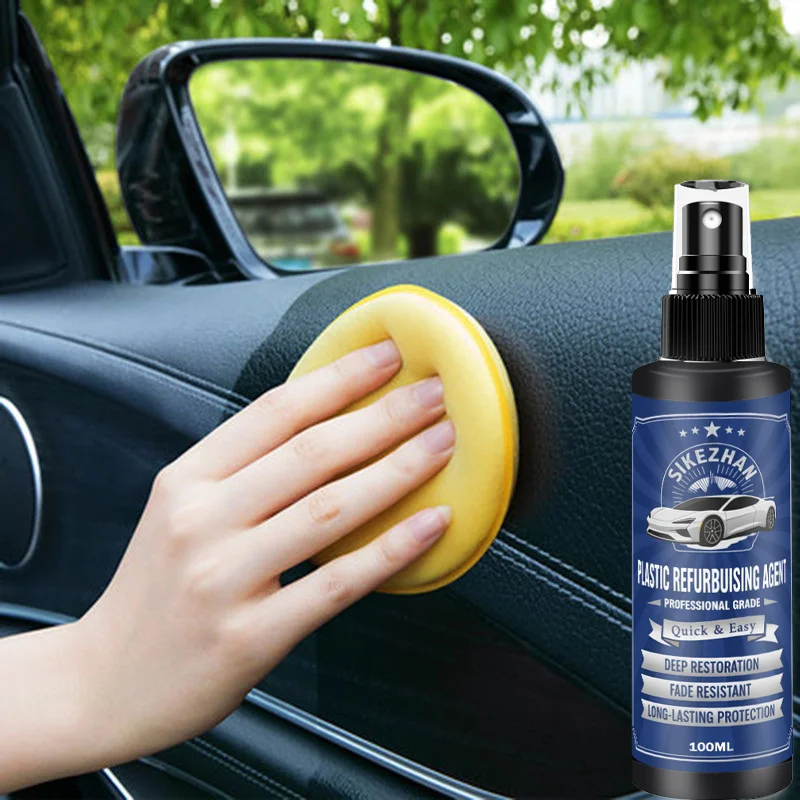 Car Plastic Restorer – Professional Trim Restoration Agent for Faded Plastic Parts，Waterproof，UV Protection and Dust Resistance
