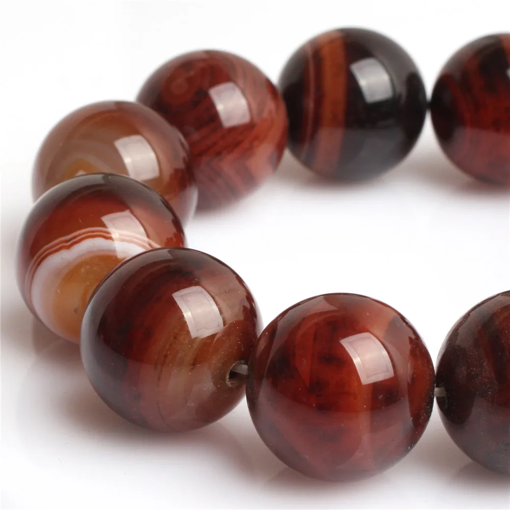 Dream Lace Agates 16mm 18mm 20mm Beads Natural Stone Beads DIY Beads For Bracelet Necklace Jewelry Making Strand 15\