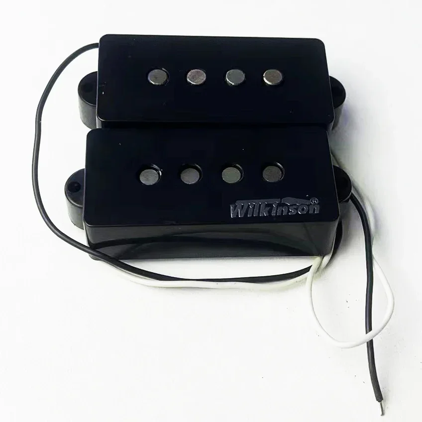 Wilkinson WBP Bass Pickups Set for Precision P Bass Style 4-String Electric Bass Black made in Korea