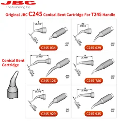 Original JBC C245 Series Universal Lead Free Soldering Iron Tips Work With T245 Handle CDB Station Perfect for SMD Tool Repair