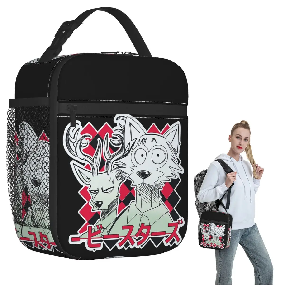 Beastars Insulated Lunch Bag for Women Children Leakproof Food Boxes Thermal Lunch Box Tote