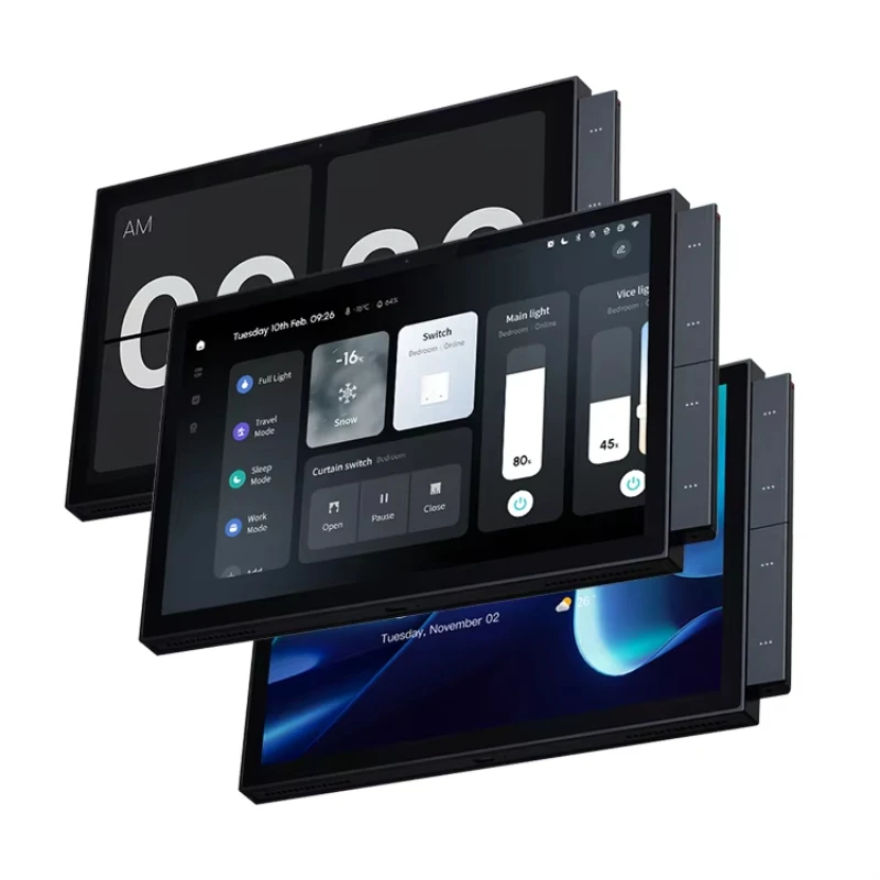 2025 Tuya Smart Central Control Panel with 10.1 Inch Android Large Touch Screen Built-in Zigbee BLE Gateway Arabic Language