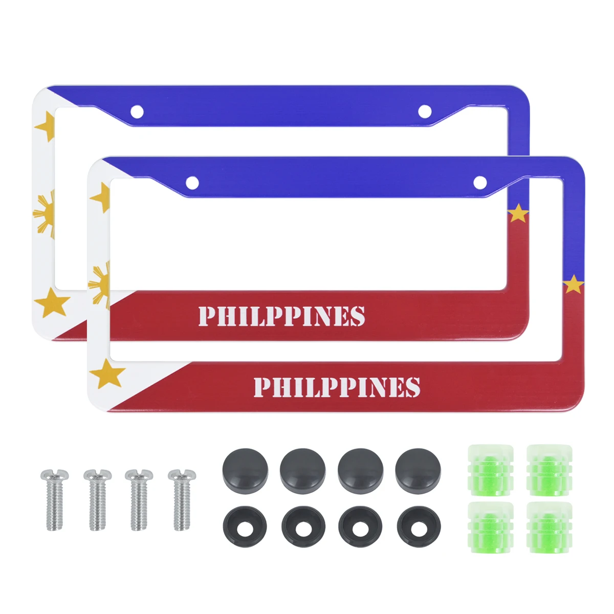 Philippine License Plate Panda Frame Automobile SUV Luggage Accessories