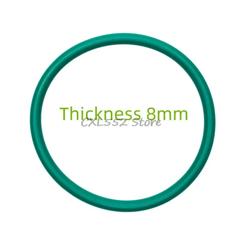 

1Pc OD 92.8/99/105/136/141/146/236/284x8mmGreen FKM Fluorine Rubber O-Ring Sealing Ring Washer Gasket