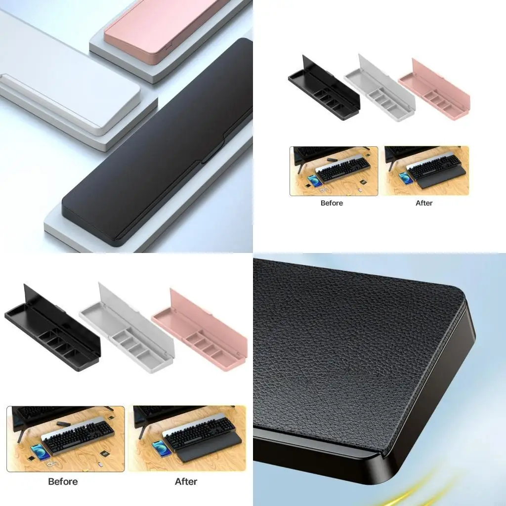 896F Wrist Rest Pad Keyboard Hand Rest With Partition Storage Ergonomic Soft Memory