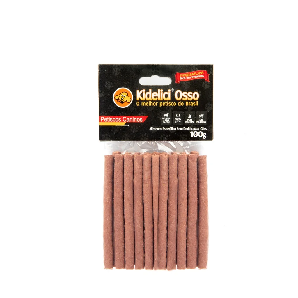 Bone Flexible Toothpick-Kidelici Bone-Meat Flavor-100g