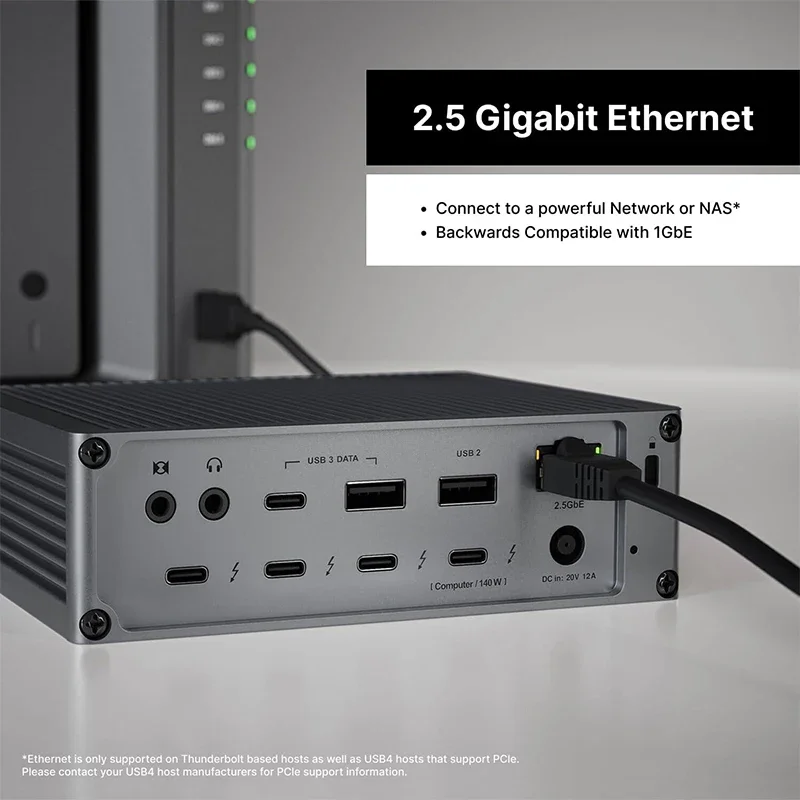 TS5 Thunderbolt 5 Dock: 140W Charging, 15-in-1 USB Dock, 5 USB Ports, 10 Gbps Bandwidth, 2.5 GbE Network Bandwidth