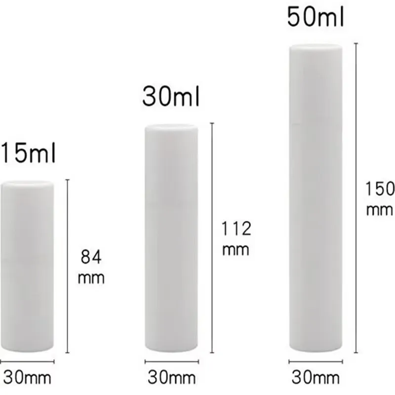 1pcs Empty Plastic Cosmetic Bottle 15ml/30ml/50ml Travel Mini Liquid Bottles white Airless Pump Vacuum Toiletries Container PJ83 - view 6