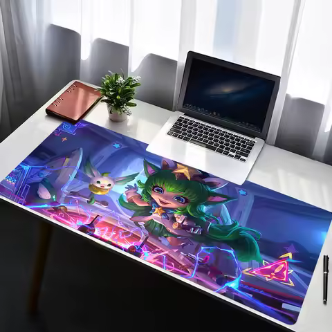 Mouse Pad Laptop Non Slip Extended Desktop L-league of Legends Lulu Mouse Mat PC Rubber Keyboard Pad Gaming Accessories Mousepad