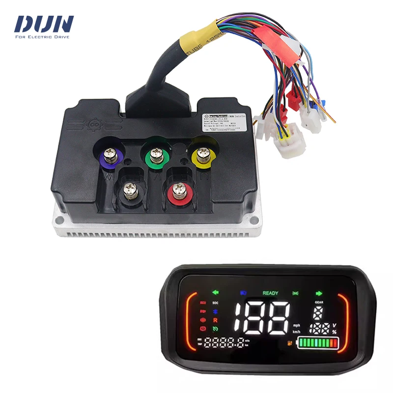 

Nanjing Fardriver ND72680 48V-72V Hall DC 350A Phase 680A BLDC Motor Controller with N1S One-line DN7 Display Kits