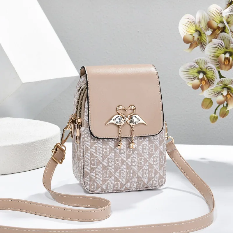 New Color Blocking Trendy Versatile Small Square Bag Printed Letters Women's Crossbody Bag Daily Commuting Casual Shoulder Bag