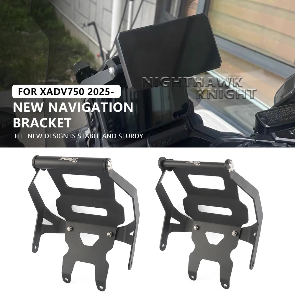 

For Honda XADV750 X-ADV 750 2021-2025 Motorcycle Accessories Mobile Phone Holder Stand GPS Navigation Plate Bracket 12MM/22MM