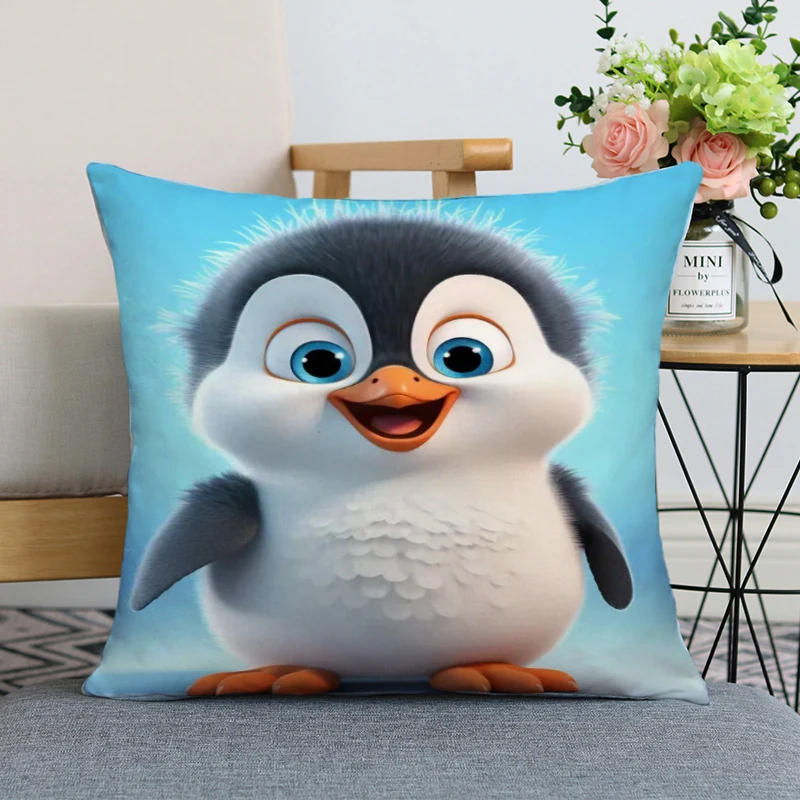 

Decorative Pillowcase Penguin Throw Pillows Cover for Ornamental Pillow Decorative Cushions Sofa Cushion Covers Room Decor 45x45