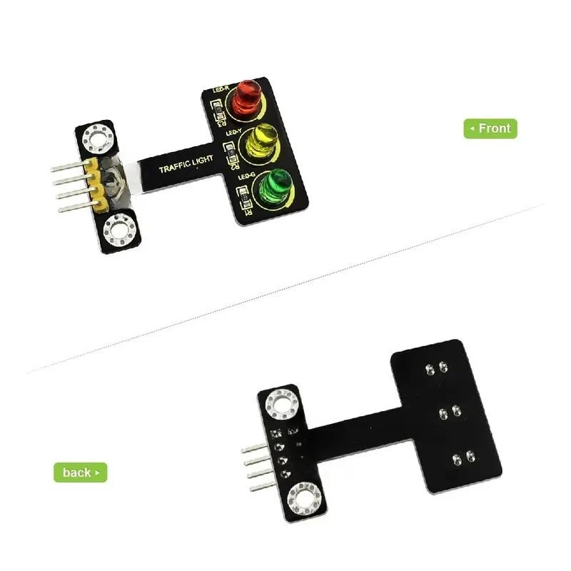 DIY Electronic STEM LED Traffic Light Module for Arduino and Microbit