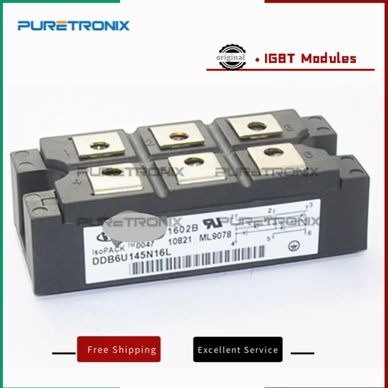 New Original DDB6U215N16L DDB6U215N12L DDB6U205N16L DDB6U205N12L DDB6U145N16L DDB6U145N12L DDB6U145N16 Módulo De Potência