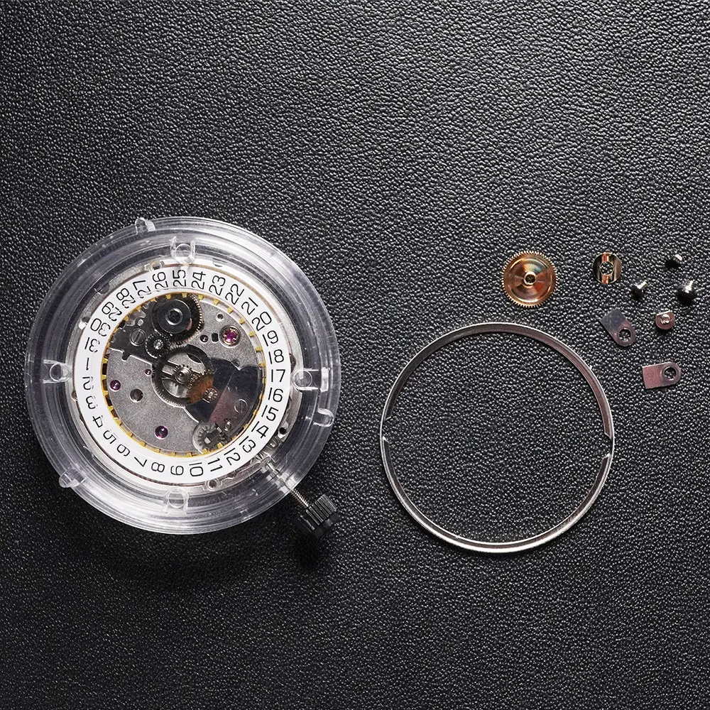 Suitable for ETA2824 watch luxury 25 gemstones high-precision PT5000 fully automatic mechanical movement with white date wheel view 4