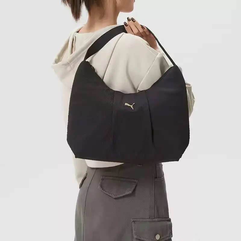 Puma Men's And Women's Hobo Black Single-Shoulder Bag - Summer New Style Casual And Simple Crossbody Bag 092180-01