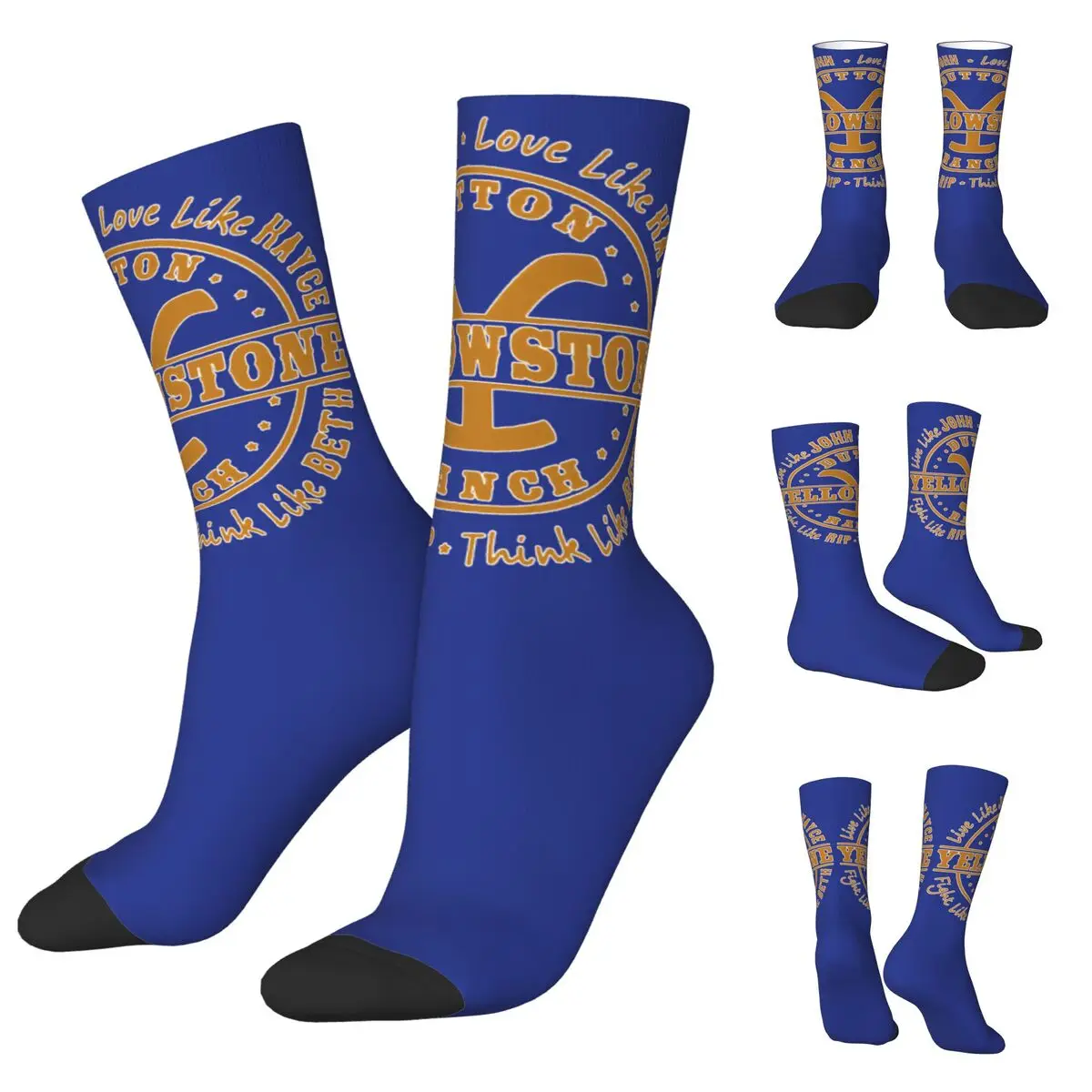 Cowboy Et De Yellowstone Dutton Ranch Men Women Socks,Leisure Beautiful printing Suitable for all seasons Dressing Gifts